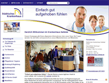 Tablet Screenshot of krankenhaus-nettetal.de